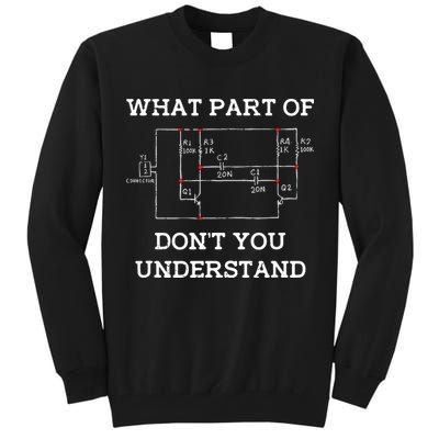 Electrical Engineer Gifts Circuit Board Nerd Tall Sweatshirt