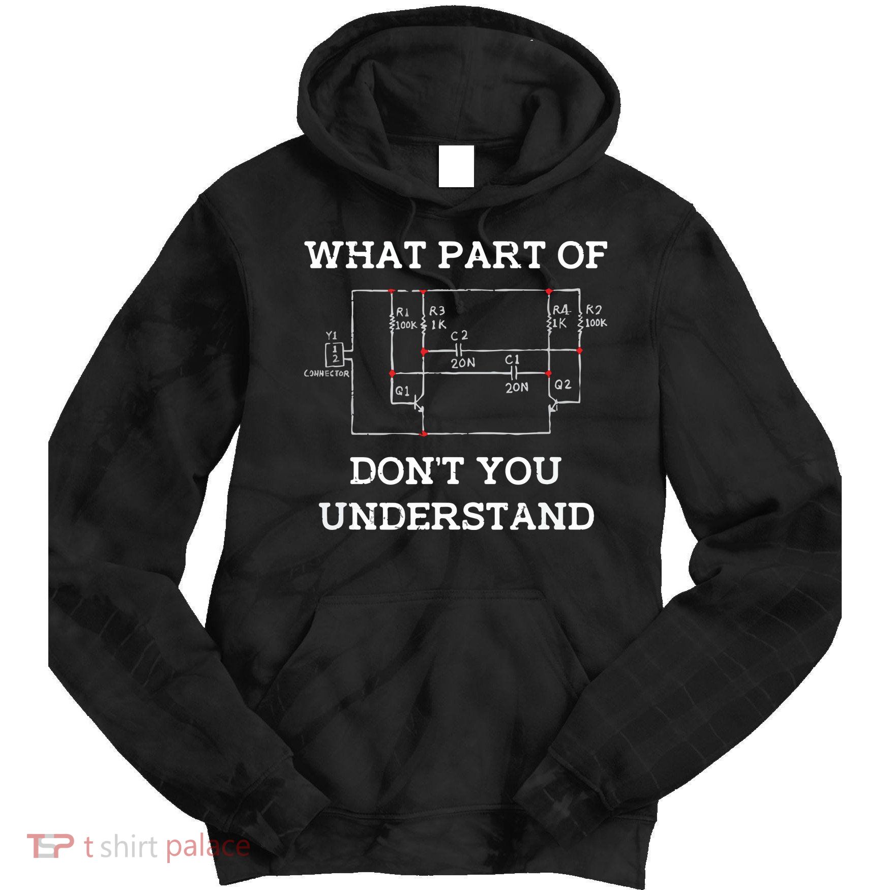 Electrical Engineer Gifts Circuit Board Nerd Tie Dye Hoodie