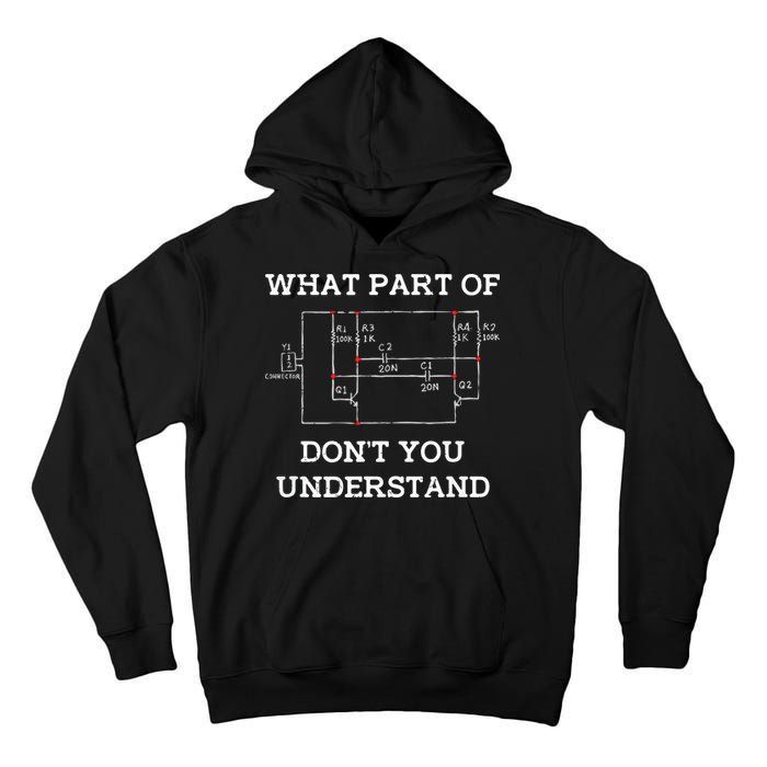 Electrical Engineer Gifts Circuit Board Nerd Tall Hoodie