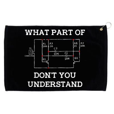 Electrical Engineer Gifts Circuit Board Nerd Grommeted Golf Towel