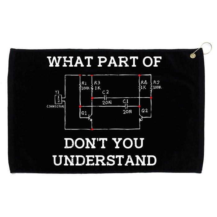 Electrical Engineer Gifts Circuit Board Nerd Grommeted Golf Towel