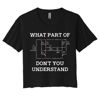 Electrical Engineer Gifts Circuit Board Nerd Crop Top