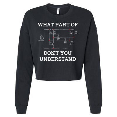 Electrical Engineer Gifts Circuit Board Nerd Cropped Pullover Crew