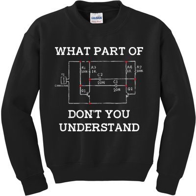 Electrical Engineer Gifts Circuit Board Nerd Kids Sweatshirt