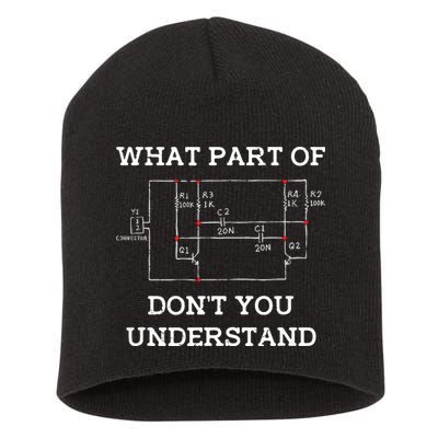 Electrical Engineer Gifts Circuit Board Nerd Short Acrylic Beanie