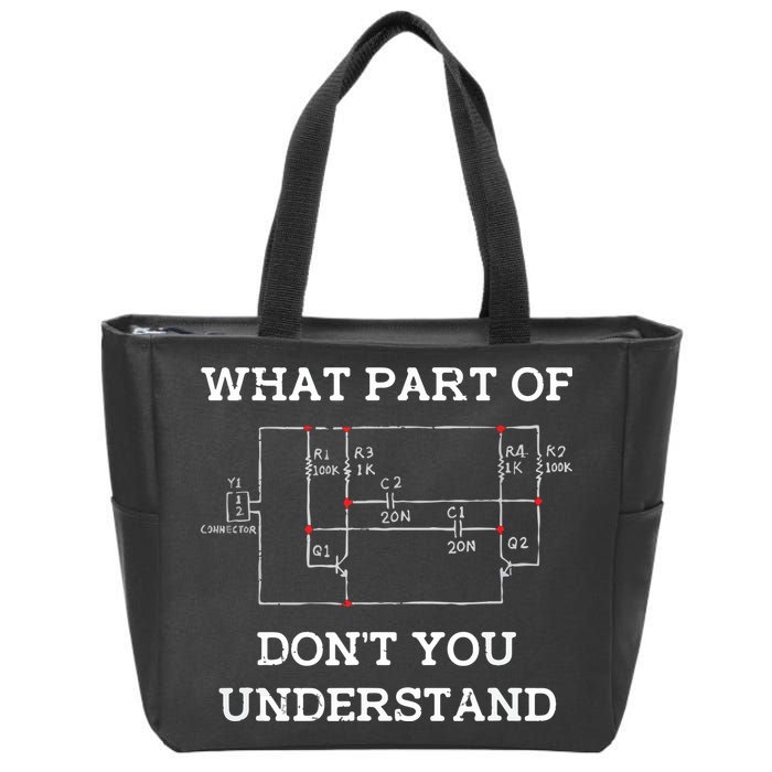 Electrical Engineer Gifts Circuit Board Nerd Zip Tote Bag
