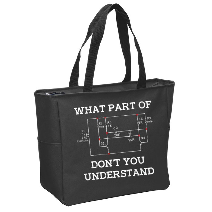 Electrical Engineer Gifts Circuit Board Nerd Zip Tote Bag