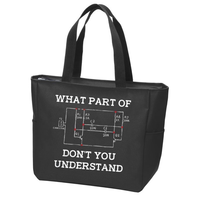 Electrical Engineer Gifts Circuit Board Nerd Zip Tote Bag