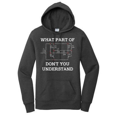 Electrical Engineer Gifts Circuit Board Nerd Women's Pullover Hoodie