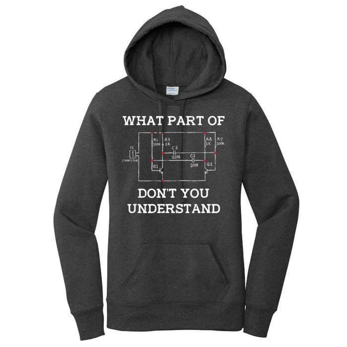 Electrical Engineer Gifts Circuit Board Nerd Women's Pullover Hoodie