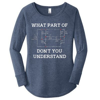 Electrical Engineer Gifts Circuit Board Nerd Women's Perfect Tri Tunic Long Sleeve Shirt