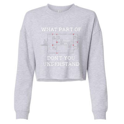 Electrical Engineer Gifts Circuit Board Nerd Cropped Pullover Crew