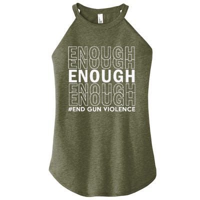 Enough End Gun Violence Awareness Day Wear Orange Women’s Perfect Tri Rocker Tank