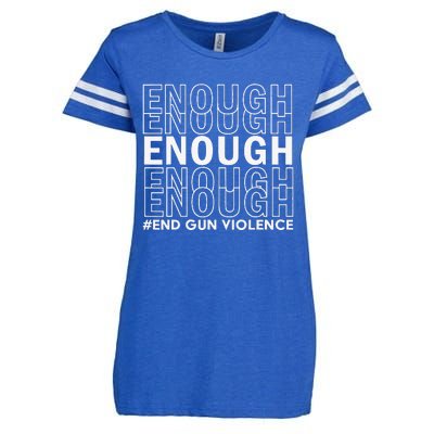 Enough End Gun Violence Awareness Day Wear Orange Enza Ladies Jersey Football T-Shirt