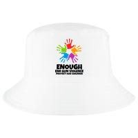 Enough End Gun Violence Protect Our Children Handprint Cool Comfort Performance Bucket Hat