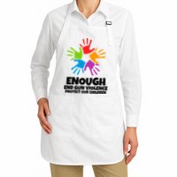 Enough End Gun Violence Protect Our Children Handprint Apron