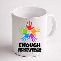 Enough End Gun Violence Protect Our Children Handprint Mug