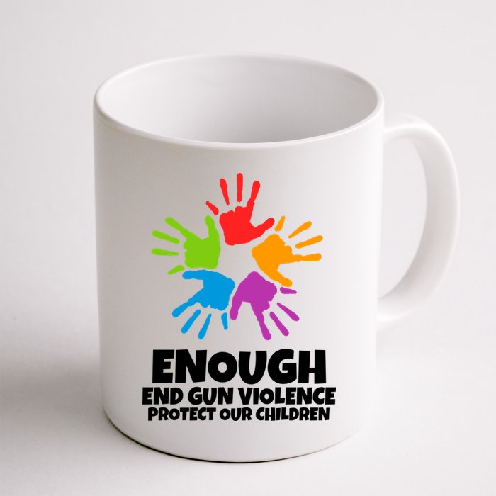 Enough End Gun Violence Protect Our Children Handprint Mug