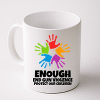 Enough End Gun Violence Protect Our Children Handprint Mug