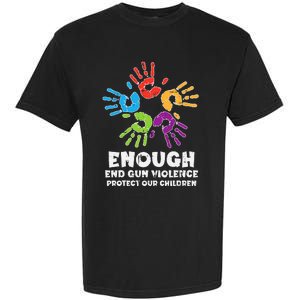 Enough End Gun Violence Protect Our Children Orange Mom Dad Garment-Dyed Heavyweight T-Shirt