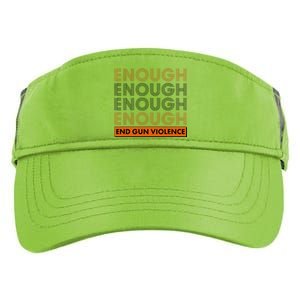 Enough End Gun Violence Adult Drive Performance Visor