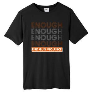 Enough End Gun Violence Tall Fusion ChromaSoft Performance T-Shirt