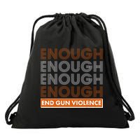 Enough End Gun Violence Drawstring Bag