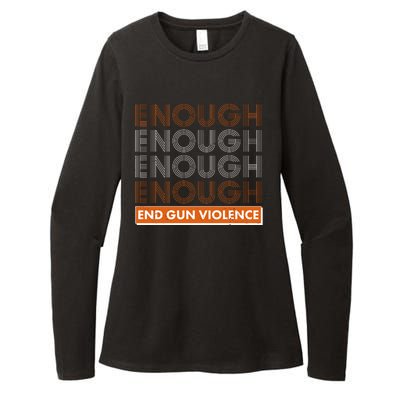 Enough End Gun Violence Womens CVC Long Sleeve Shirt