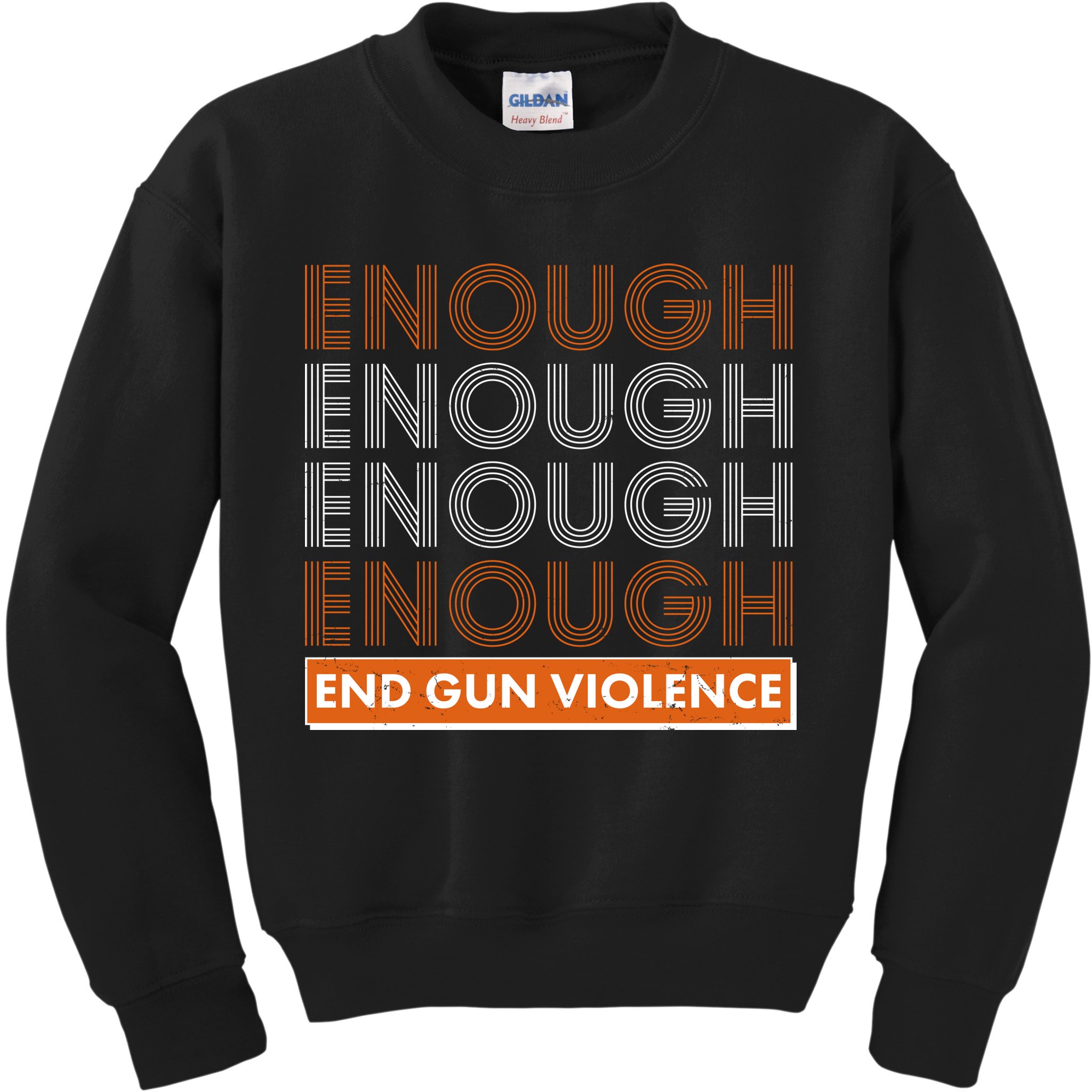 Enough End Gun Violence Kids Sweatshirt