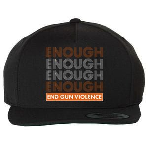 Enough End Gun Violence Wool Snapback Cap