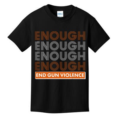 Enough End Gun Violence Kids T-Shirt