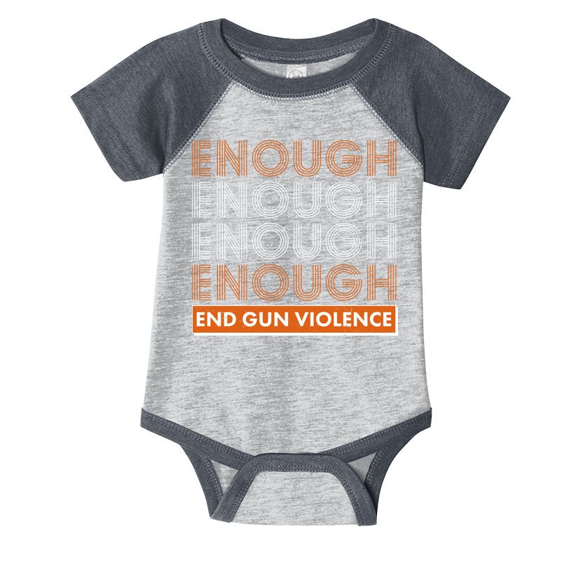 Enough End Gun Violence Infant Baby Jersey Bodysuit