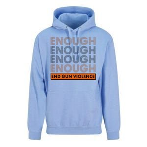 Enough End Gun Violence Unisex Surf Hoodie