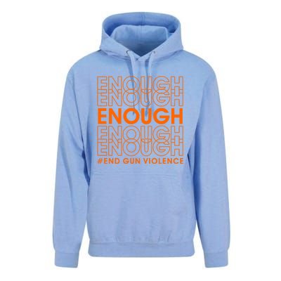 Enough End Gun Violence Protect Our Children Orange Unisex Surf Hoodie