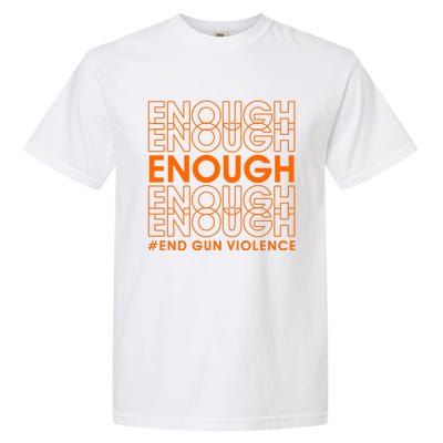 Enough End Gun Violence Protect Our Children Orange Garment-Dyed Heavyweight T-Shirt