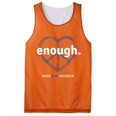 Enough End Gun Violence National Gun Violence Awareness Day Mesh Reversible Basketball Jersey Tank