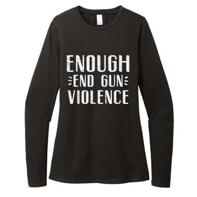 Enough End Gun Violence Awareness Orange Womens CVC Long Sleeve Shirt