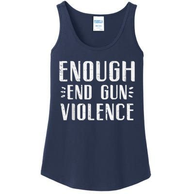 Enough End Gun Violence Awareness Orange Ladies Essential Tank