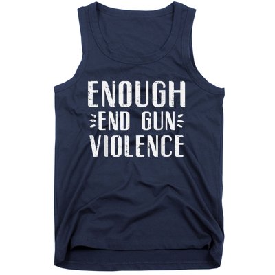 Enough End Gun Violence Awareness Orange Tank Top