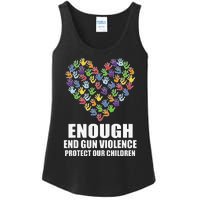 Enough End Gun Violence Protect Our Children Orange Mom Dad Ladies Essential Tank