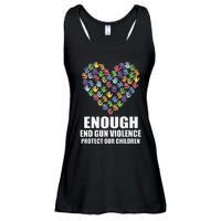 Enough End Gun Violence Protect Our Children Orange Mom Dad Ladies Essential Flowy Tank