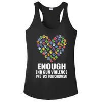 Enough End Gun Violence Protect Our Children Orange Mom Dad Ladies PosiCharge Competitor Racerback Tank