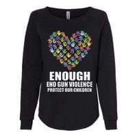 Enough End Gun Violence Protect Our Children Orange Mom Dad Womens California Wash Sweatshirt