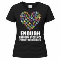 Enough End Gun Violence Protect Our Children Orange Mom Dad Women's T-Shirt