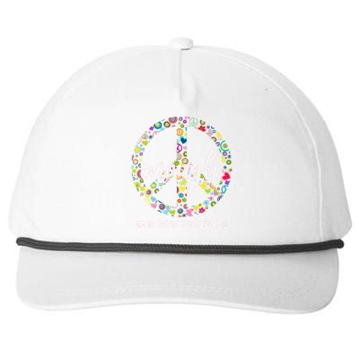 Enough End Gun Violence Peace Sign Snapback Five-Panel Rope Hat