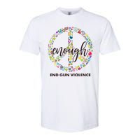 Enough End Gun Violence Peace Sign Softstyle CVC T-Shirt