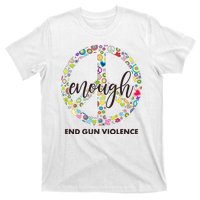 Enough End Gun Violence Peace Sign T-Shirt