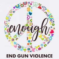 Enough End Gun Violence Peace Sign Adult Drive Performance Visor