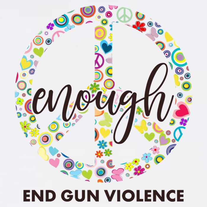 Enough End Gun Violence Peace Sign Adult Drive Performance Visor