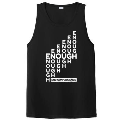 Enough End Gun Violence No Gun Awareness Day Wear Orange PosiCharge Competitor Tank